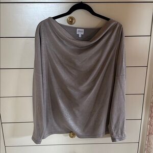 Armani Long Sleeve Gray Top